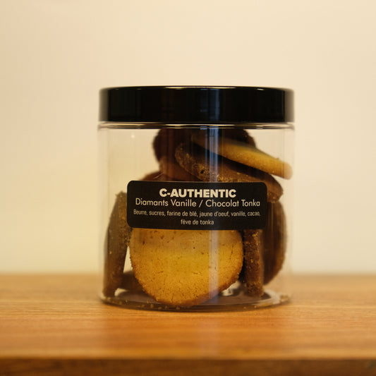 BISCUITS DIAMANTS VANILLE/CACAO